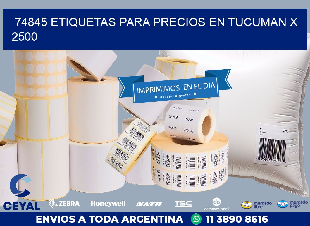 74845 ETIQUETAS PARA PRECIOS EN TUCUMAN X 2500