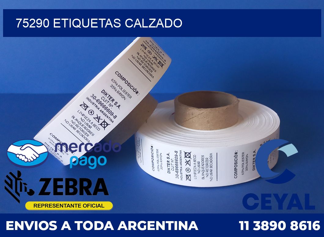 75290 ETIQUETAS CALZADO