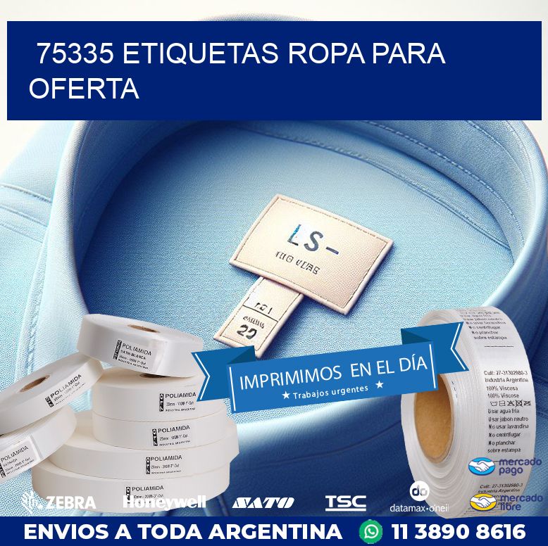 75335 ETIQUETAS ROPA PARA OFERTA