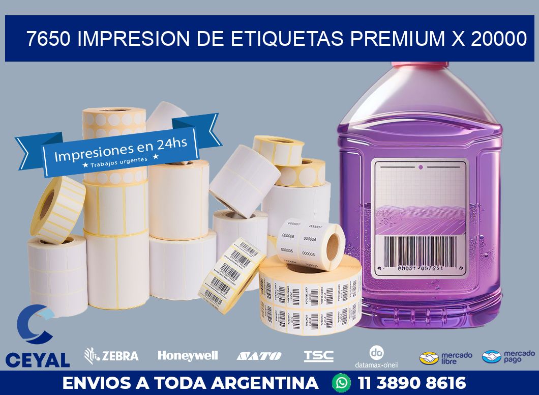 7650 IMPRESION DE ETIQUETAS PREMIUM X 20000
