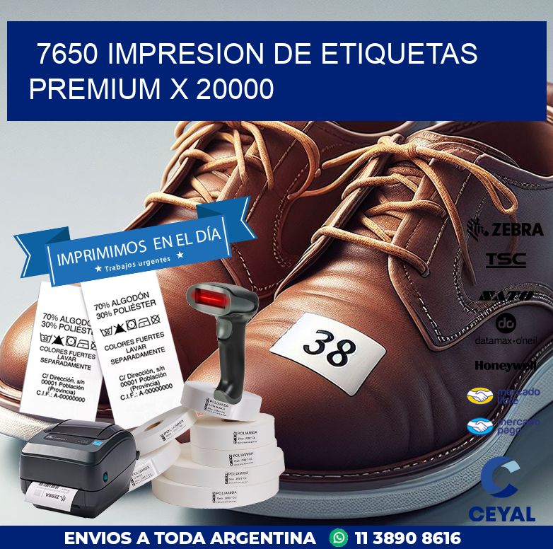 7650 IMPRESION DE ETIQUETAS PREMIUM X 20000