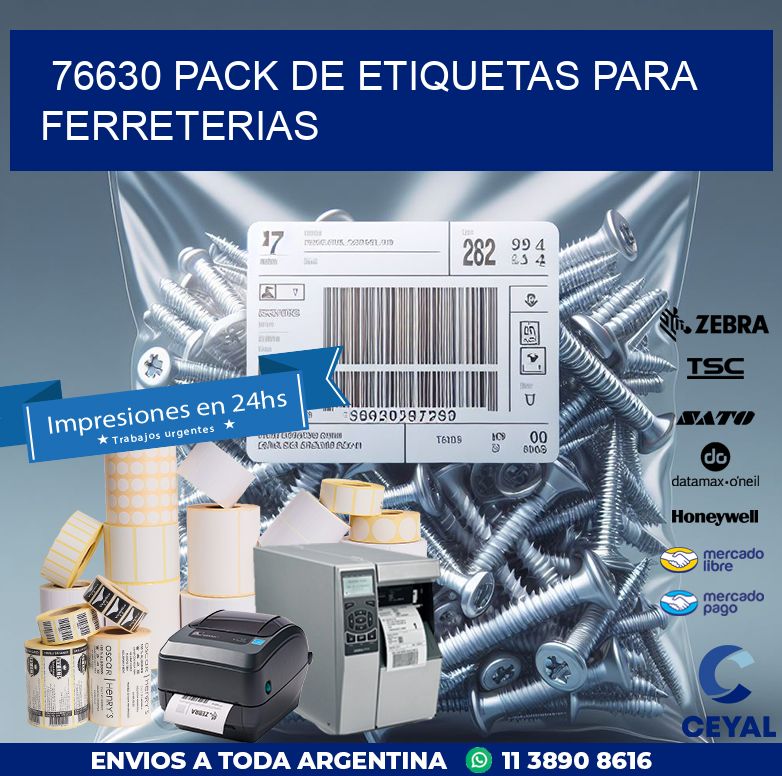 76630 PACK DE ETIQUETAS PARA FERRETERIAS