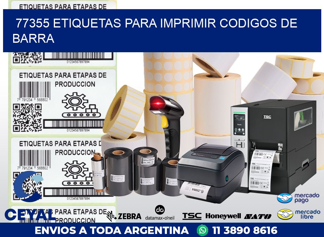 77355 ETIQUETAS PARA IMPRIMIR CODIGOS DE BARRA