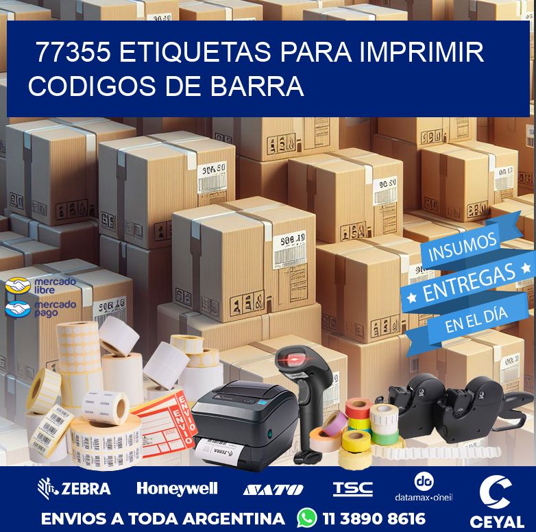 77355 ETIQUETAS PARA IMPRIMIR CODIGOS DE BARRA