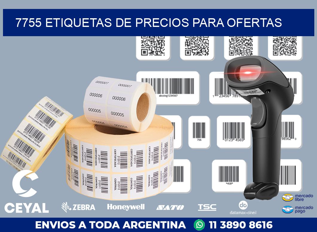 7755 ETIQUETAS DE PRECIOS PARA OFERTAS