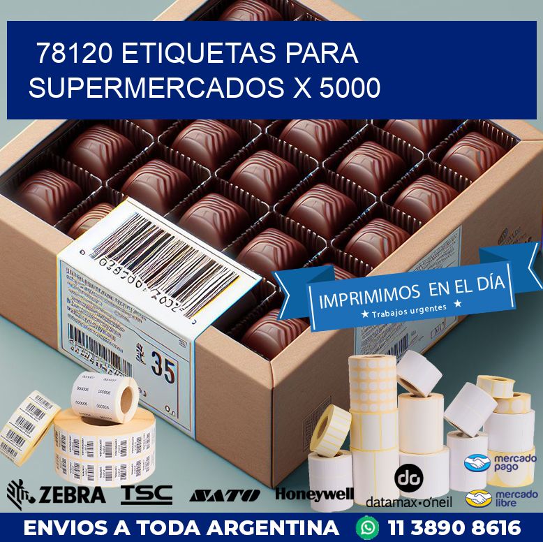 78120 ETIQUETAS PARA SUPERMERCADOS X 5000