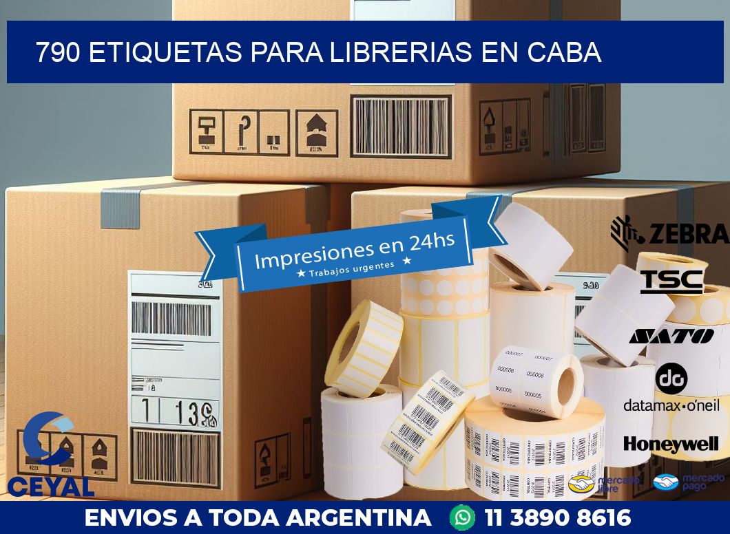 790 ETIQUETAS PARA LIBRERIAS EN CABA