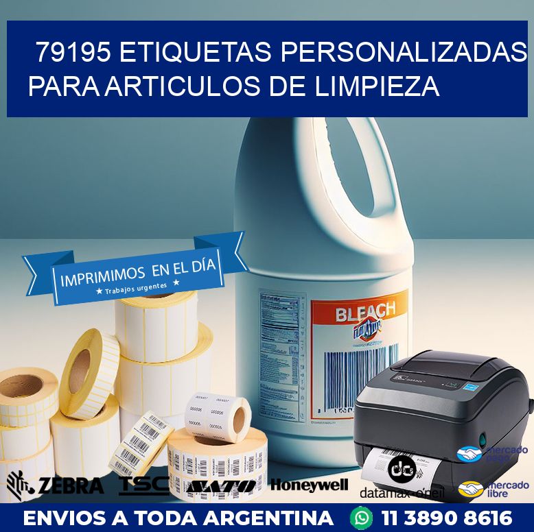 79195 ETIQUETAS PERSONALIZADAS PARA ARTICULOS DE LIMPIEZA