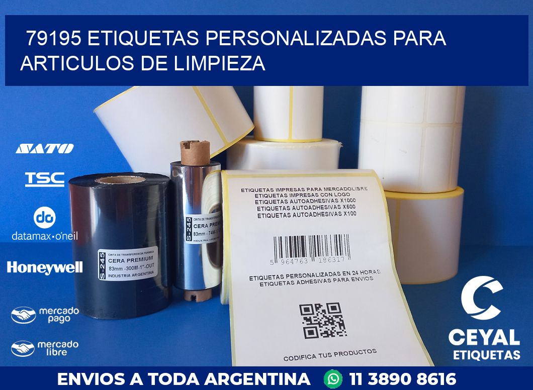 79195 ETIQUETAS PERSONALIZADAS PARA ARTICULOS DE LIMPIEZA