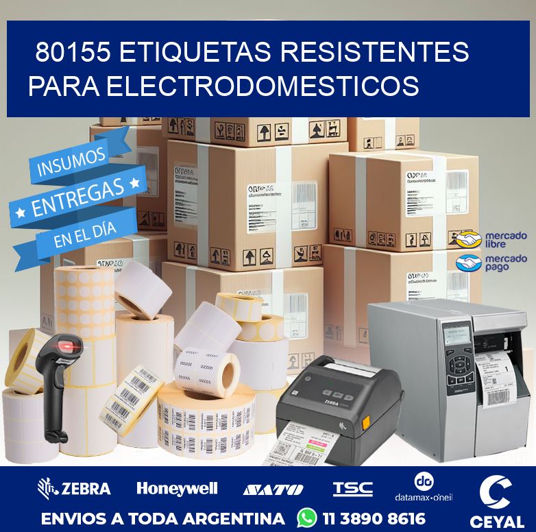 80155 ETIQUETAS RESISTENTES PARA ELECTRODOMESTICOS