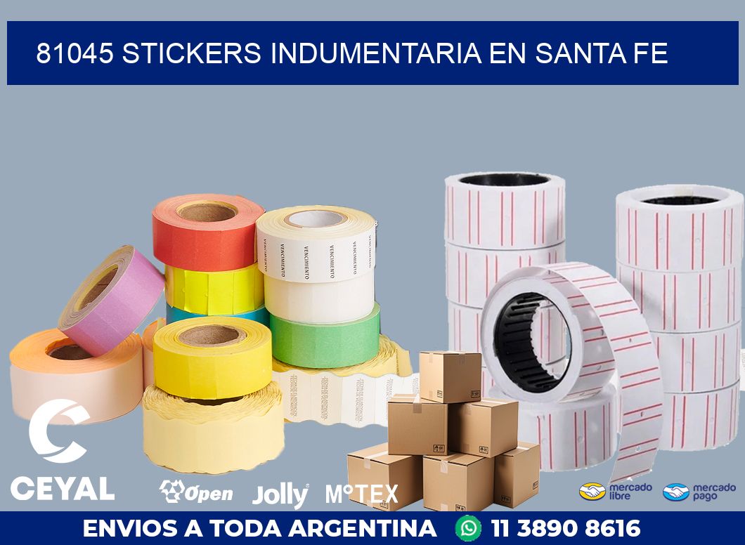 81045 STICKERS INDUMENTARIA EN SANTA FE