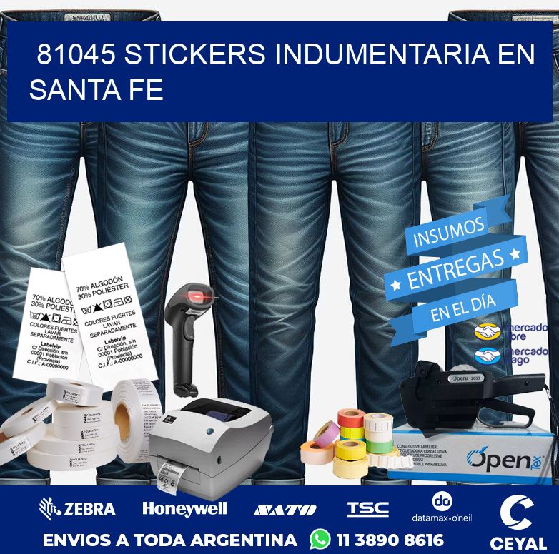 81045 STICKERS INDUMENTARIA EN SANTA FE