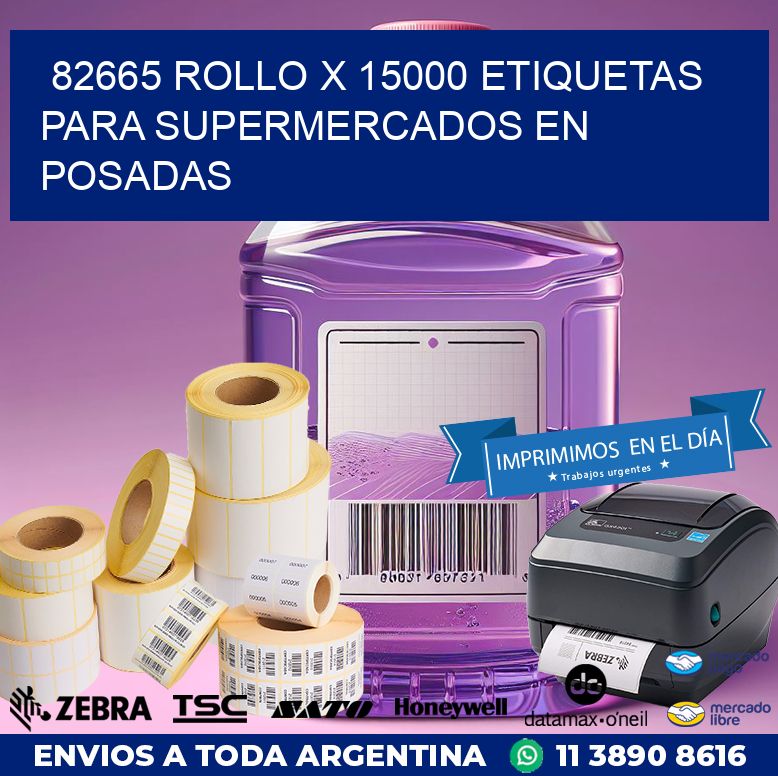 82665 ROLLO X 15000 ETIQUETAS PARA SUPERMERCADOS EN POSADAS
