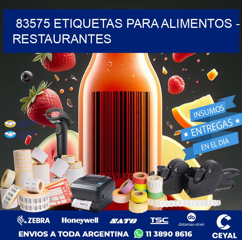 83575 ETIQUETAS PARA ALIMENTOS - RESTAURANTES