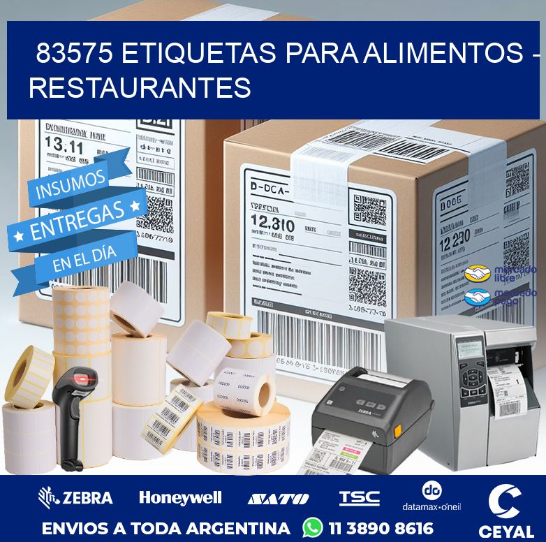 83575 ETIQUETAS PARA ALIMENTOS - RESTAURANTES