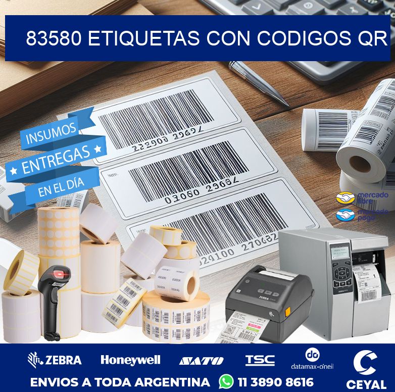 83580 ETIQUETAS CON CODIGOS QR