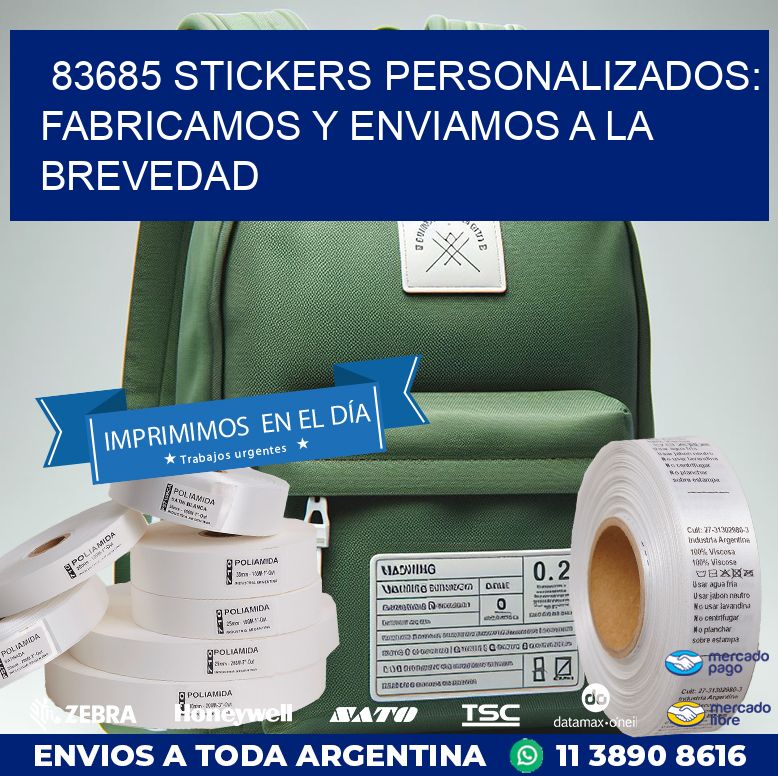 83685 STICKERS PERSONALIZADOS: FABRICAMOS Y ENVIAMOS A LA BREVEDAD