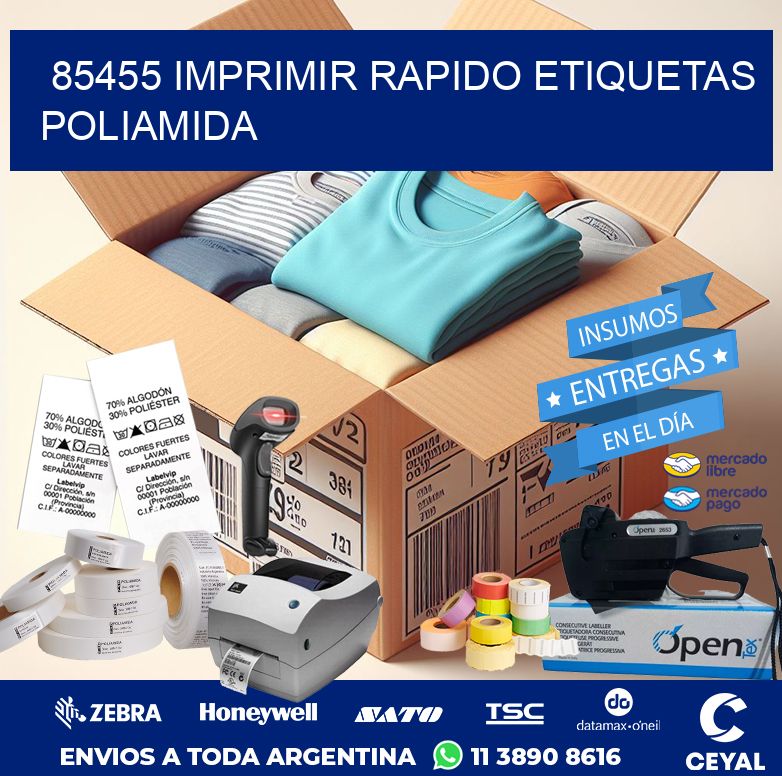 85455 IMPRIMIR RAPIDO ETIQUETAS POLIAMIDA