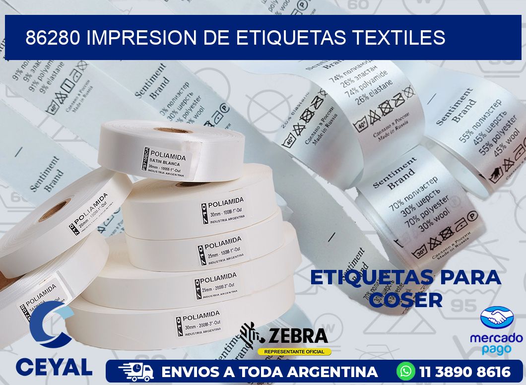 86280 IMPRESION DE ETIQUETAS TEXTILES