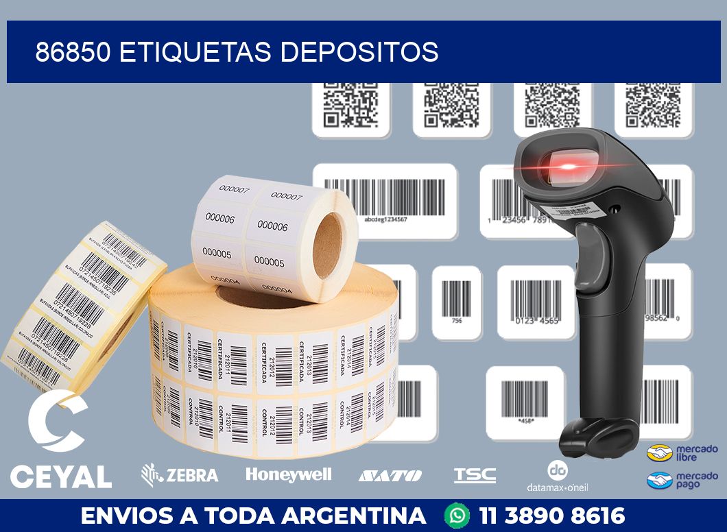 86850 ETIQUETAS DEPOSITOS
