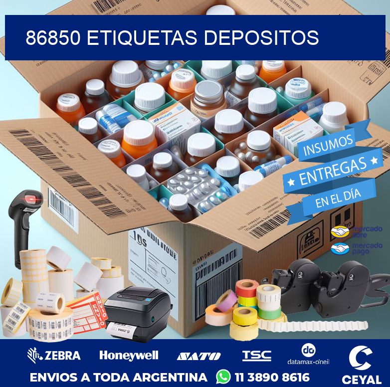 86850 ETIQUETAS DEPOSITOS