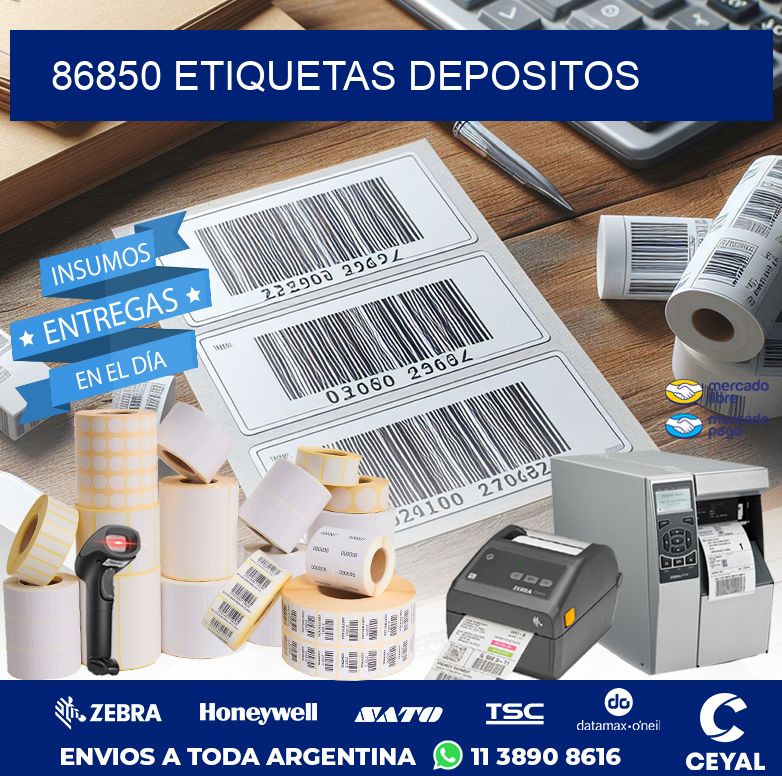 86850 ETIQUETAS DEPOSITOS
