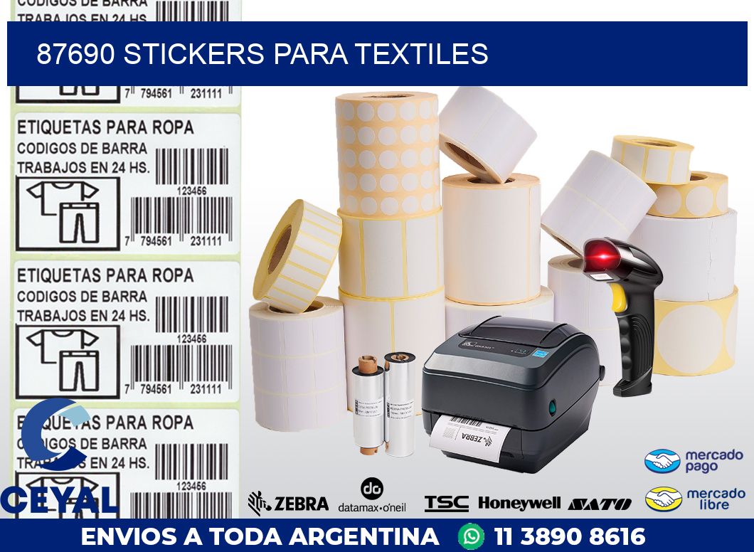 87690 STICKERS PARA TEXTILES