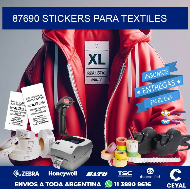 87690 STICKERS PARA TEXTILES