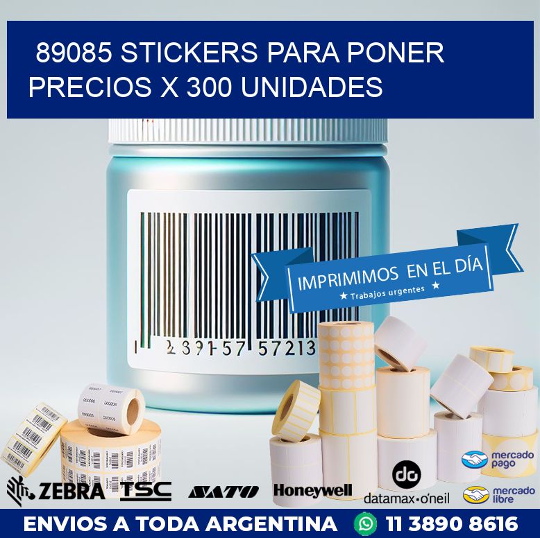 89085 STICKERS PARA PONER PRECIOS X 300 UNIDADES