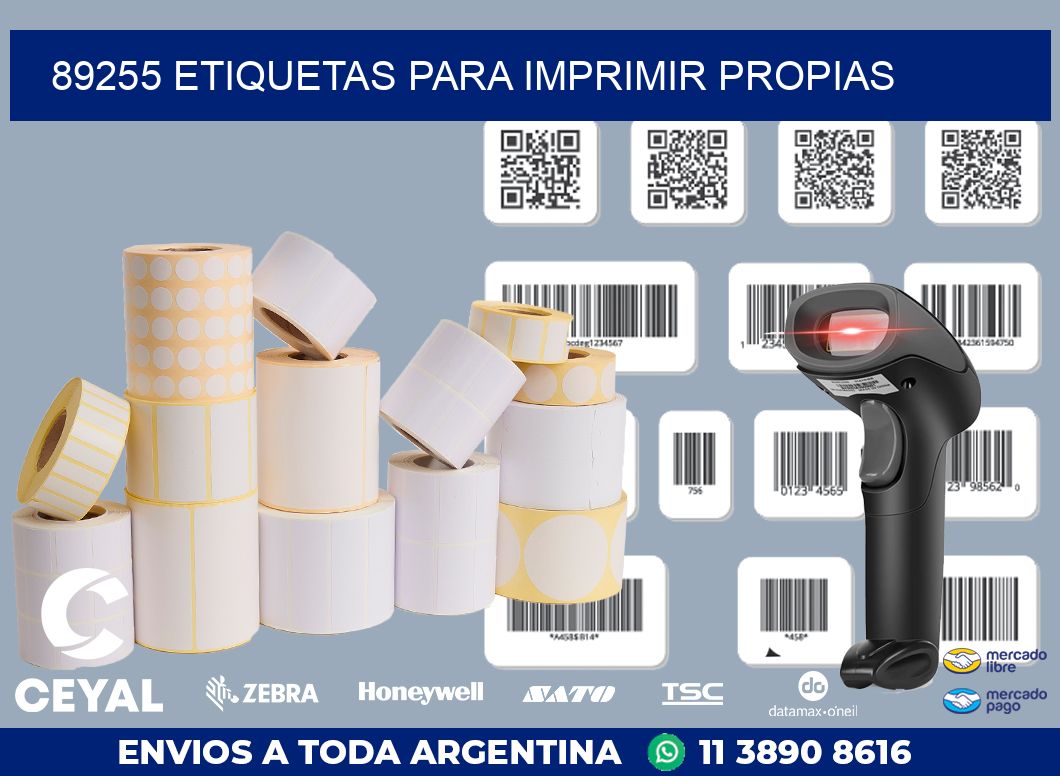 89255 ETIQUETAS PARA IMPRIMIR PROPIAS