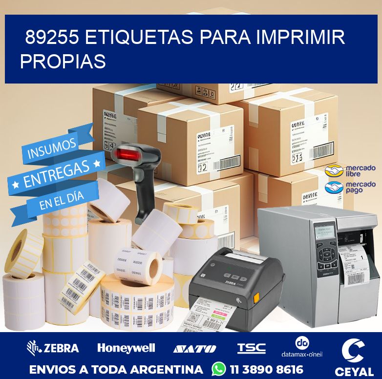 89255 ETIQUETAS PARA IMPRIMIR PROPIAS