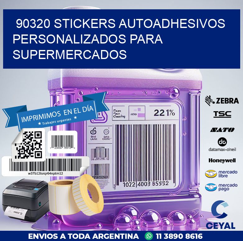 90320 STICKERS AUTOADHESIVOS PERSONALIZADOS PARA SUPERMERCADOS