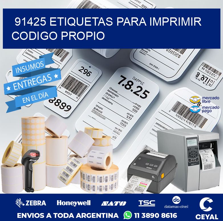 91425 ETIQUETAS PARA IMPRIMIR CODIGO PROPIO