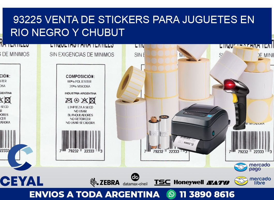 93225 VENTA DE STICKERS PARA JUGUETES EN RIO NEGRO Y CHUBUT