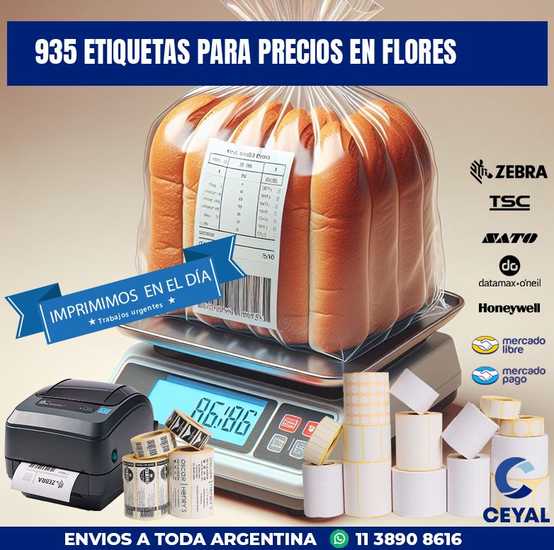 935 ETIQUETAS PARA PRECIOS EN FLORES