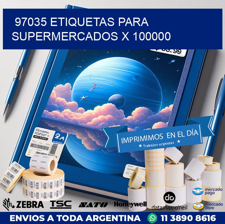 97035 ETIQUETAS PARA SUPERMERCADOS X 100000