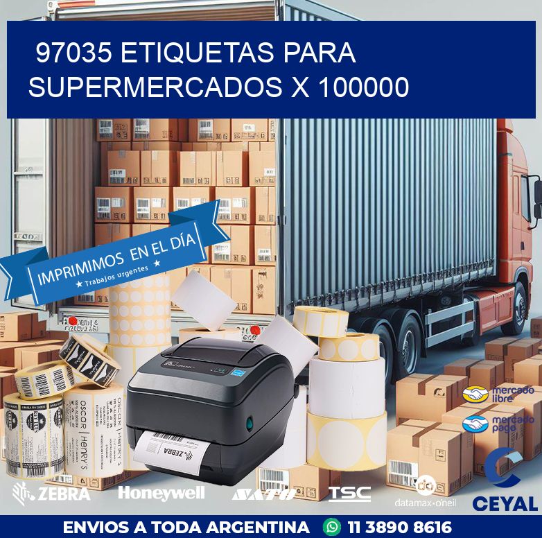 97035 ETIQUETAS PARA SUPERMERCADOS X 100000