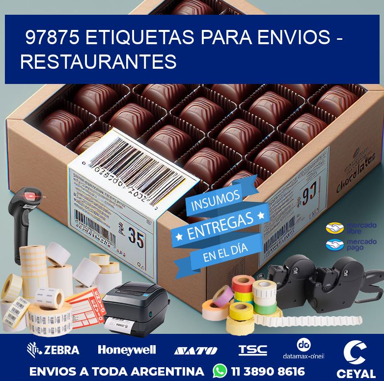 97875 ETIQUETAS PARA ENVIOS - RESTAURANTES