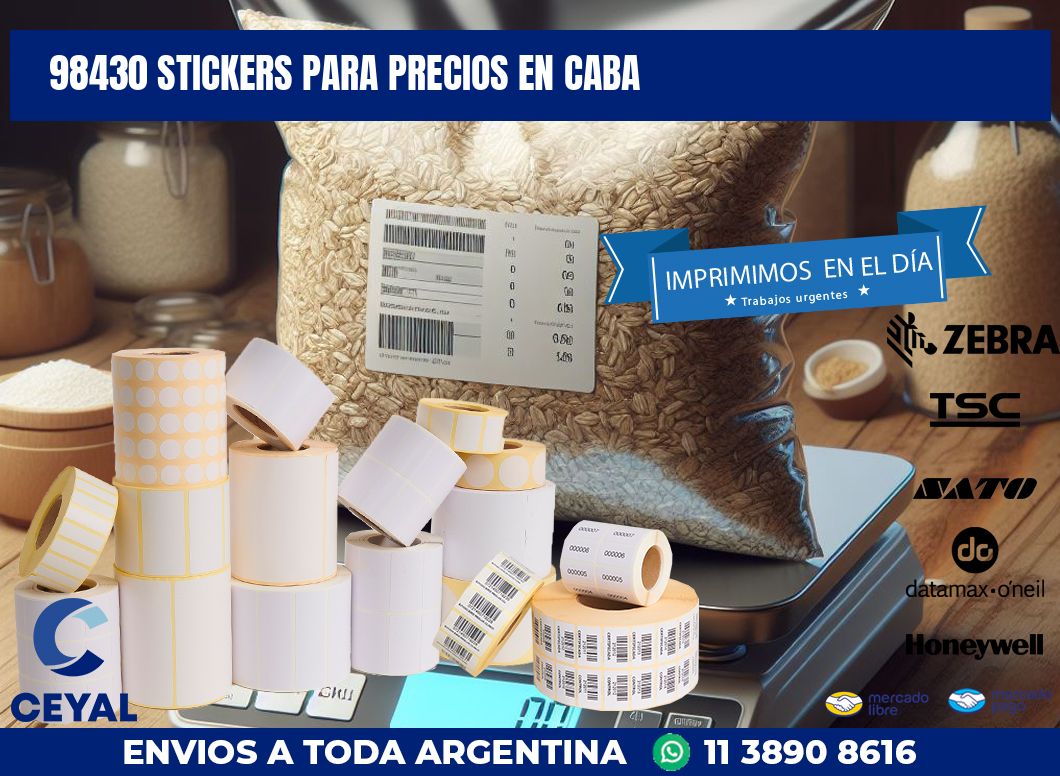 98430 STICKERS PARA PRECIOS EN CABA