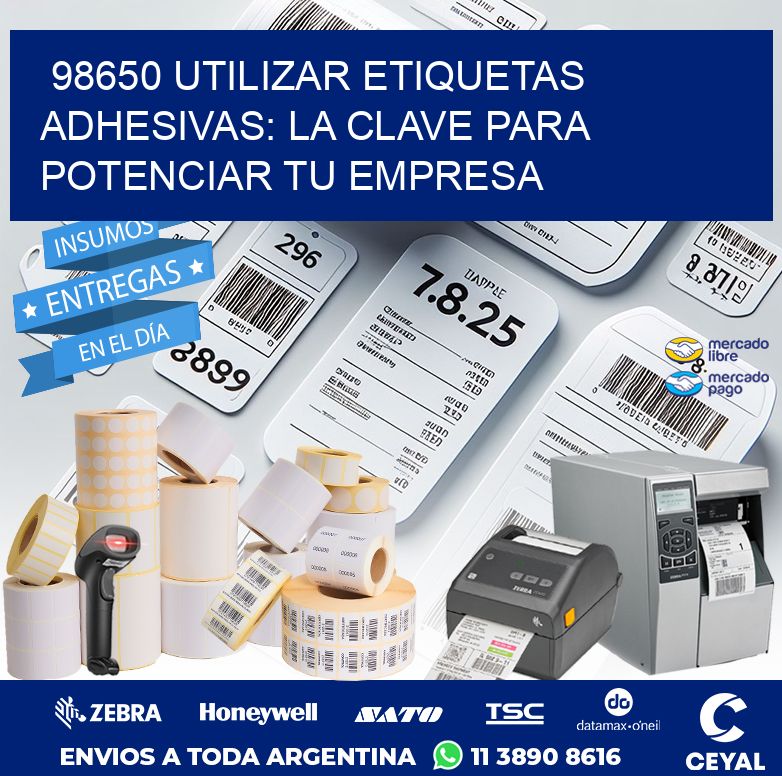 98650 UTILIZAR ETIQUETAS ADHESIVAS: LA CLAVE PARA POTENCIAR TU EMPRESA