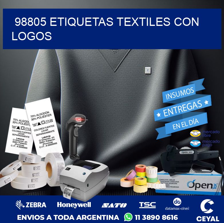 98805 ETIQUETAS TEXTILES CON LOGOS