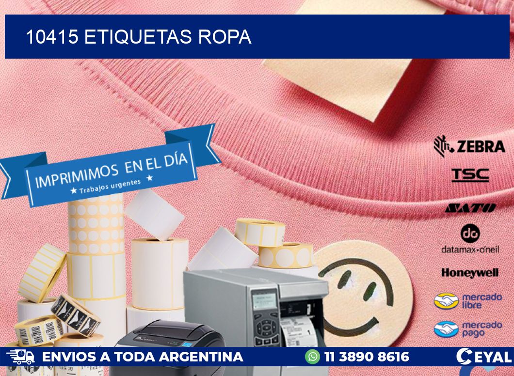 10415 ETIQUETAS ROPA