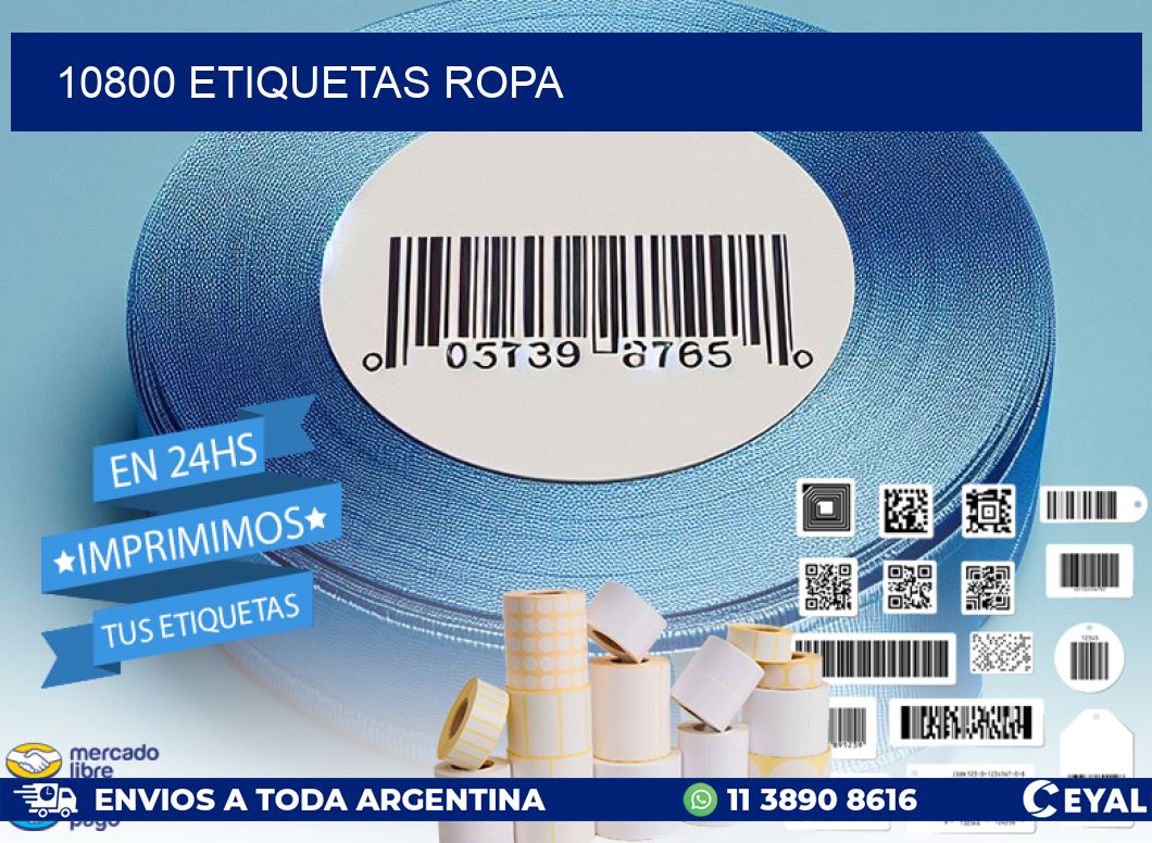 10800 ETIQUETAS ROPA