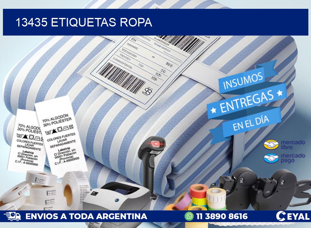 13435 ETIQUETAS ROPA
