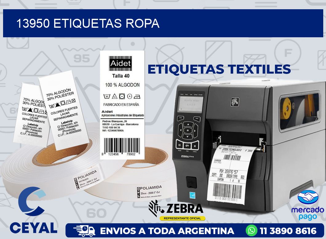 13950 ETIQUETAS ROPA