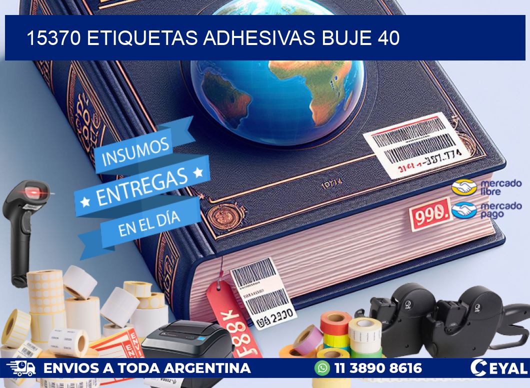 15370 etiquetas adhesivas buje 40