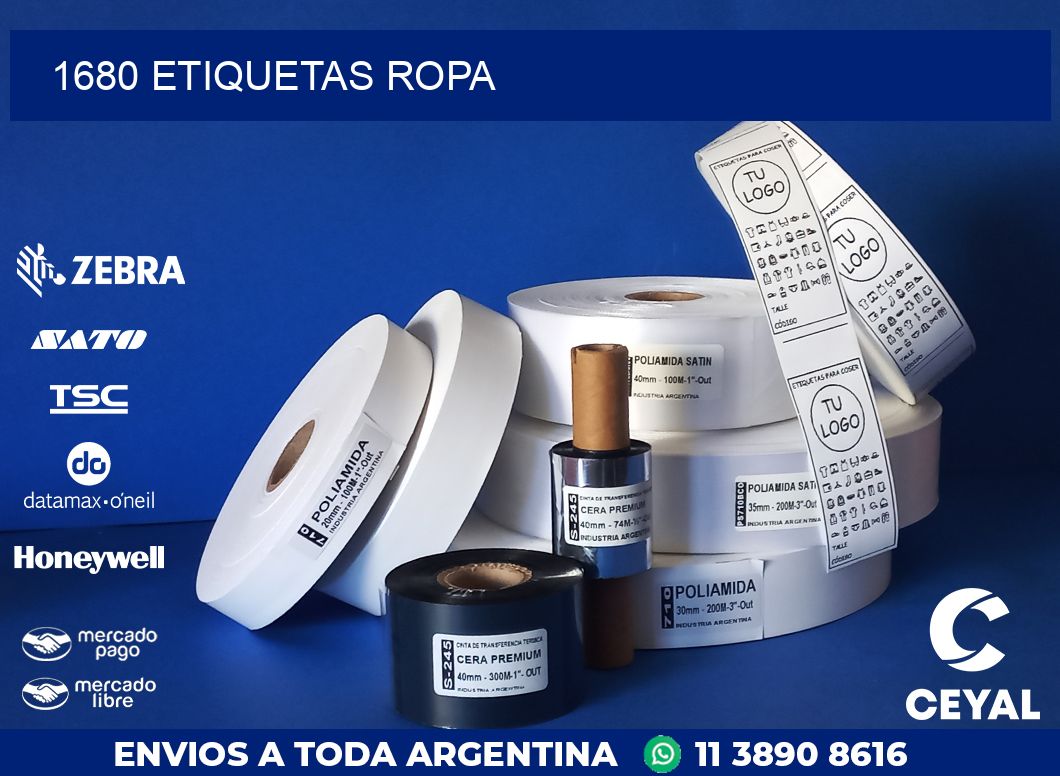 1680 ETIQUETAS ROPA