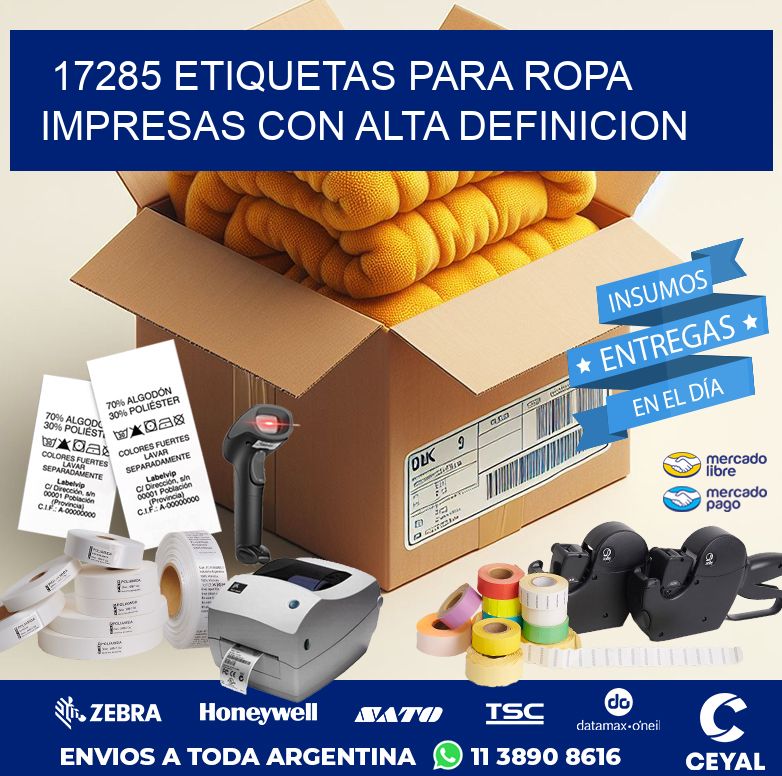 17285 ETIQUETAS PARA ROPA IMPRESAS CON ALTA DEFINICION