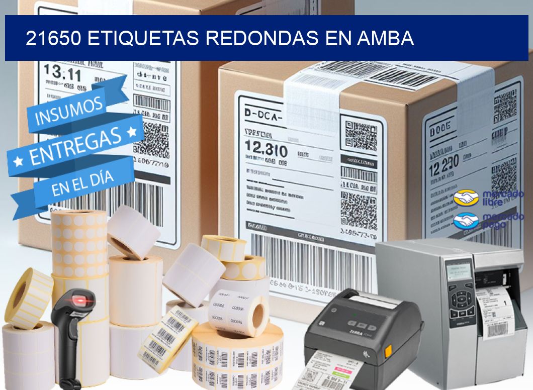 21650 ETIQUETAS REDONDAS EN AMBA