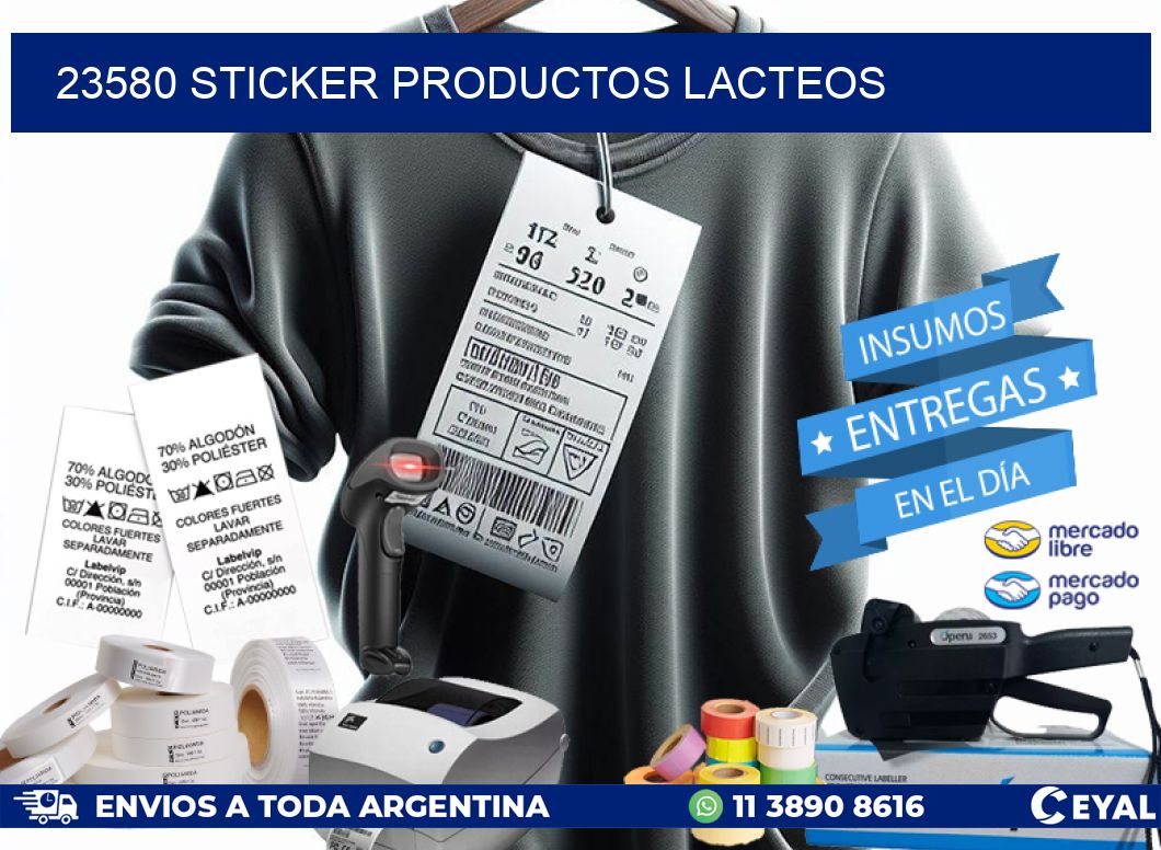 23580 STICKER PRODUCTOS LACTEOS